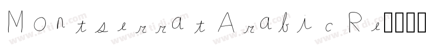 Montserrat Arabic Re字体转换
